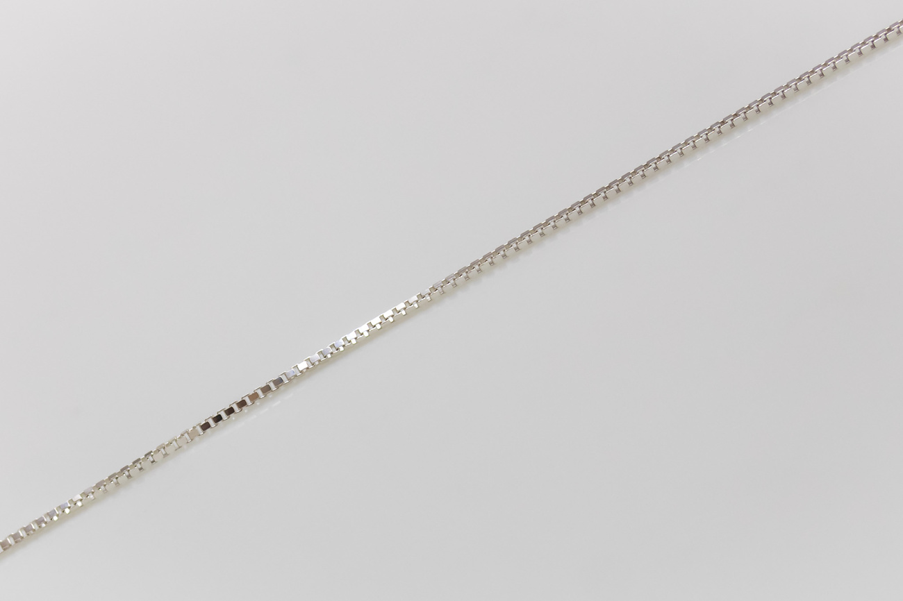 שרשראת כסף בוקס 12 ללא ליטוש יהלום